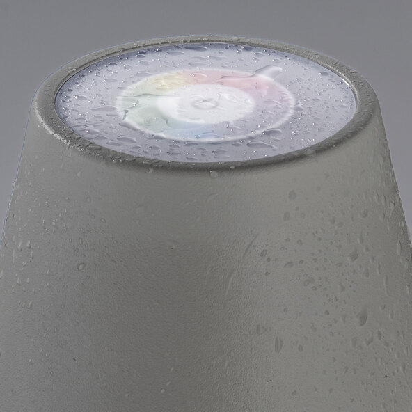 Lampă de masă LED reîncărcabilă Cosenza cu schimbare de culoare RGB, set de 2