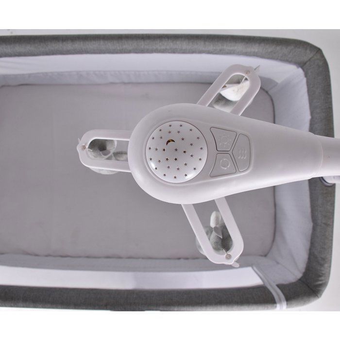 BEBE2LUXE IDream Deluxe : berceau cododo électrique avec bercement, musique, minuterie, télécommande. Réglable, confort et