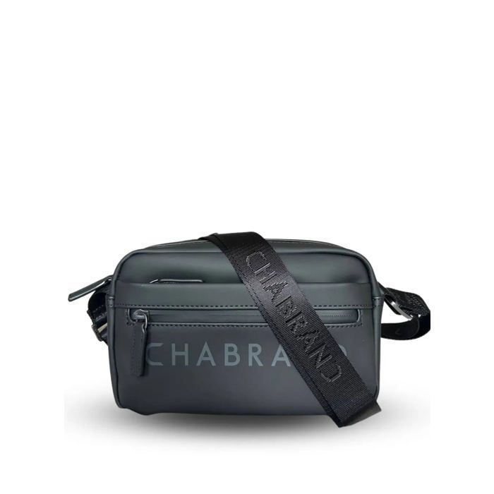 Bolsa transversal mini com zíper Touch Bis Chabrand, preta