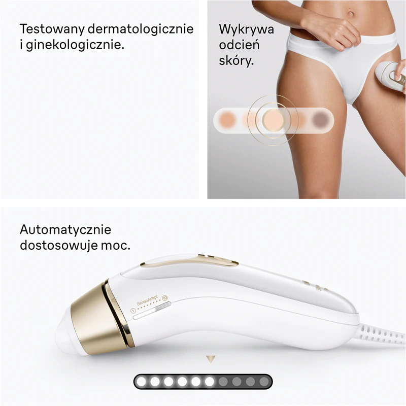 Braun IPL Silk·expert Pro 5 PL5221: aparelho inteligente de depilação a laser para corpo, rosto, virilha e axilas.