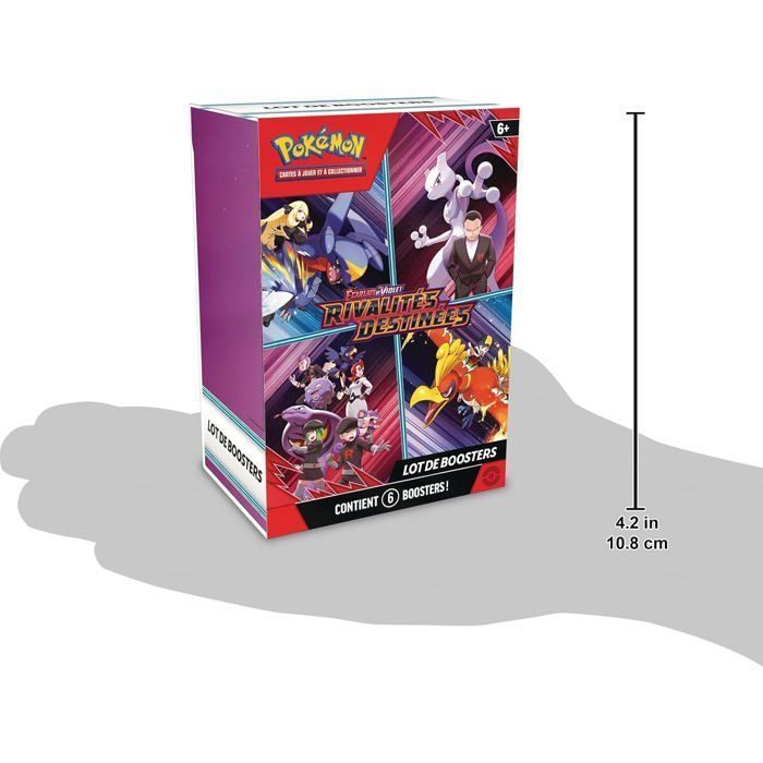Pokémon EV10 TCG: Pacote com 6 boosters escarlates e roxos - Rivais do Destino