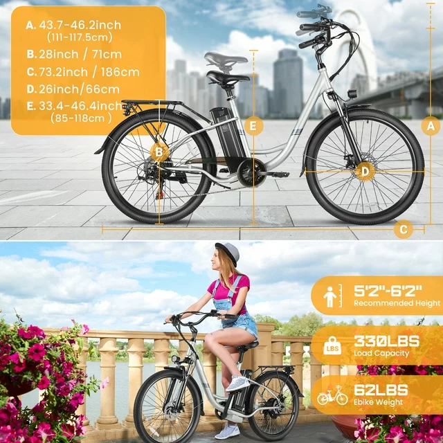 Gocio 500W elcykel för vuxna, 26