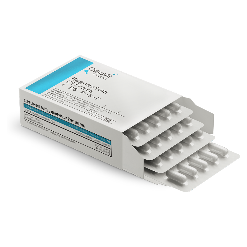 OstroVit magnezijev citrat + B6 P-5-P