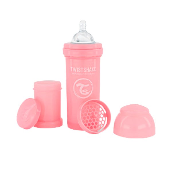 Pink anti-kolik sutteflaske | 260 ml
