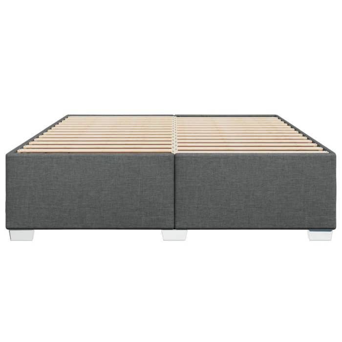 Letto matrimoniale per adulti - 200x200 cm, letto a una piazza e mezza, struttura letto, tessuto grigio scuro CHY29634736