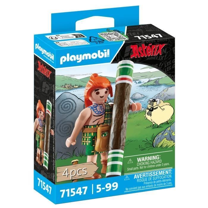 PLAYMOBIL 71547 Mac Oloch, Astérix, Personnages de la BD, Dès 5 ans