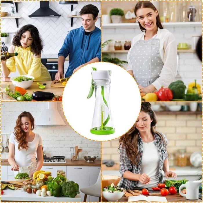 Shaker à Vinaigrette - Mélangeur Anti Fuite - Matériaux Durables - Compatible Lave-Vaisselle - 1 Pièce