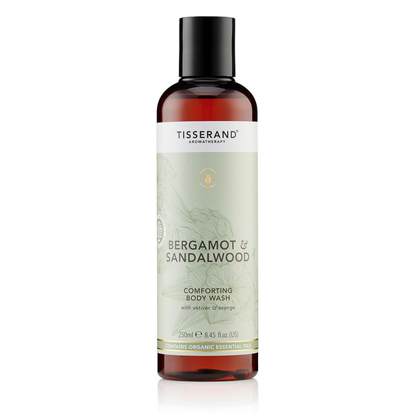 Gel de ducha reconfortante de bergamota y sándalo de Tisserand, 250 ml