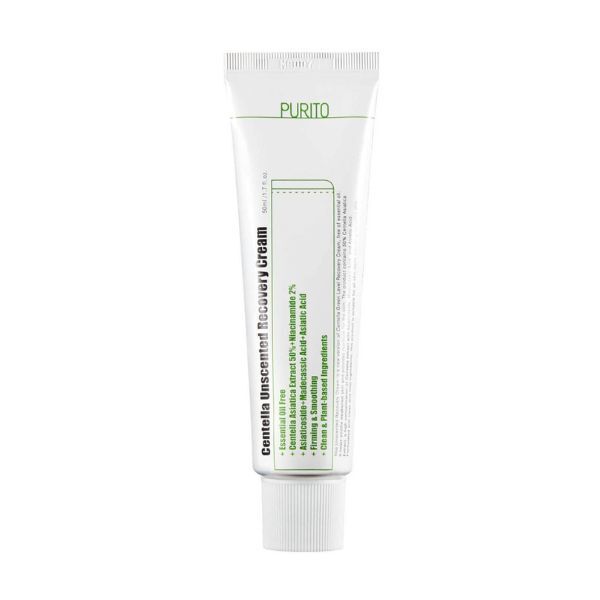 Cremă de față PURITO Wonder Releaf cu Centella, fără parfum, 50 ml
