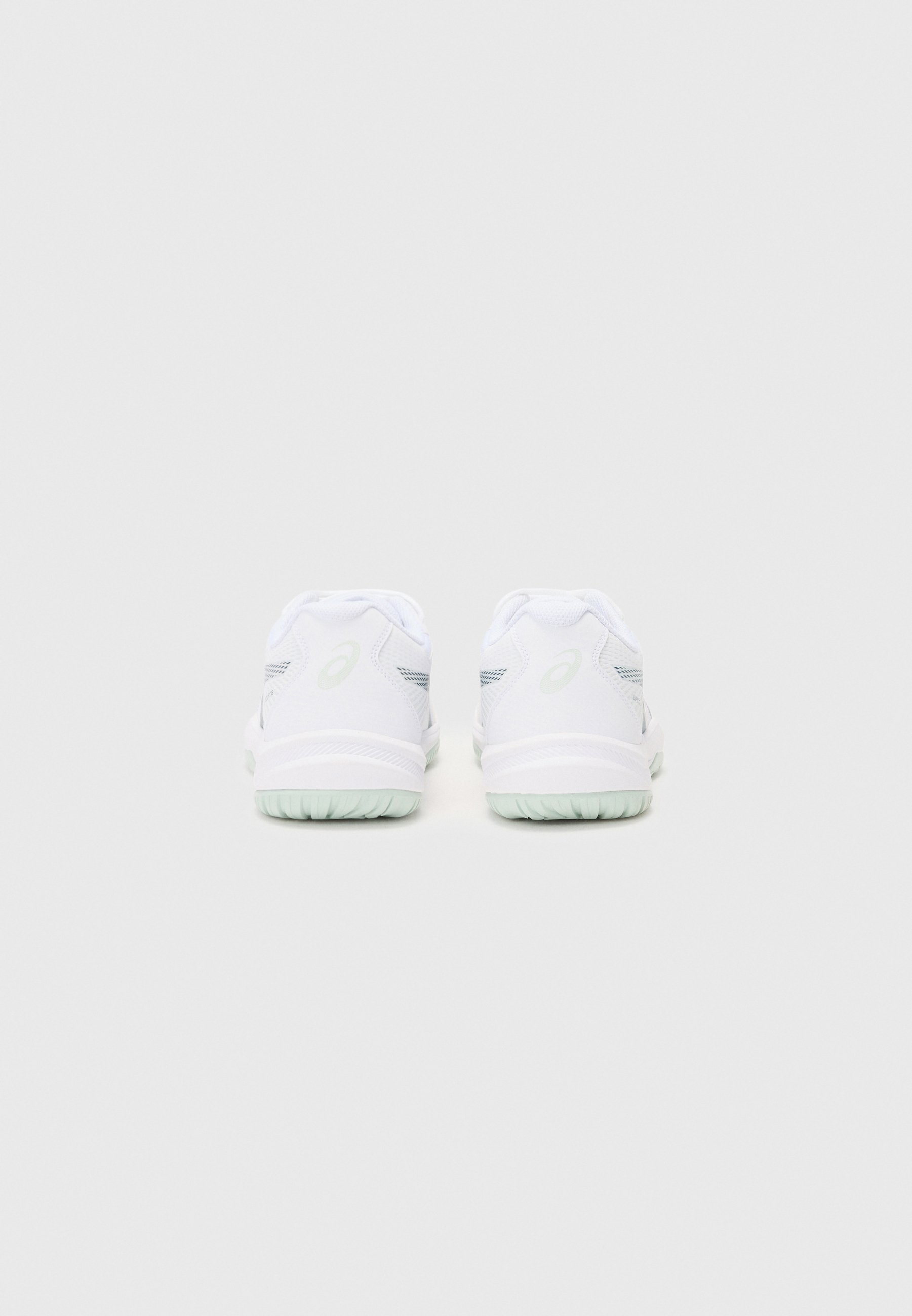 ASICS UPCOURT - Chaussures de handball - blanc/bleu sarcelle tranquille