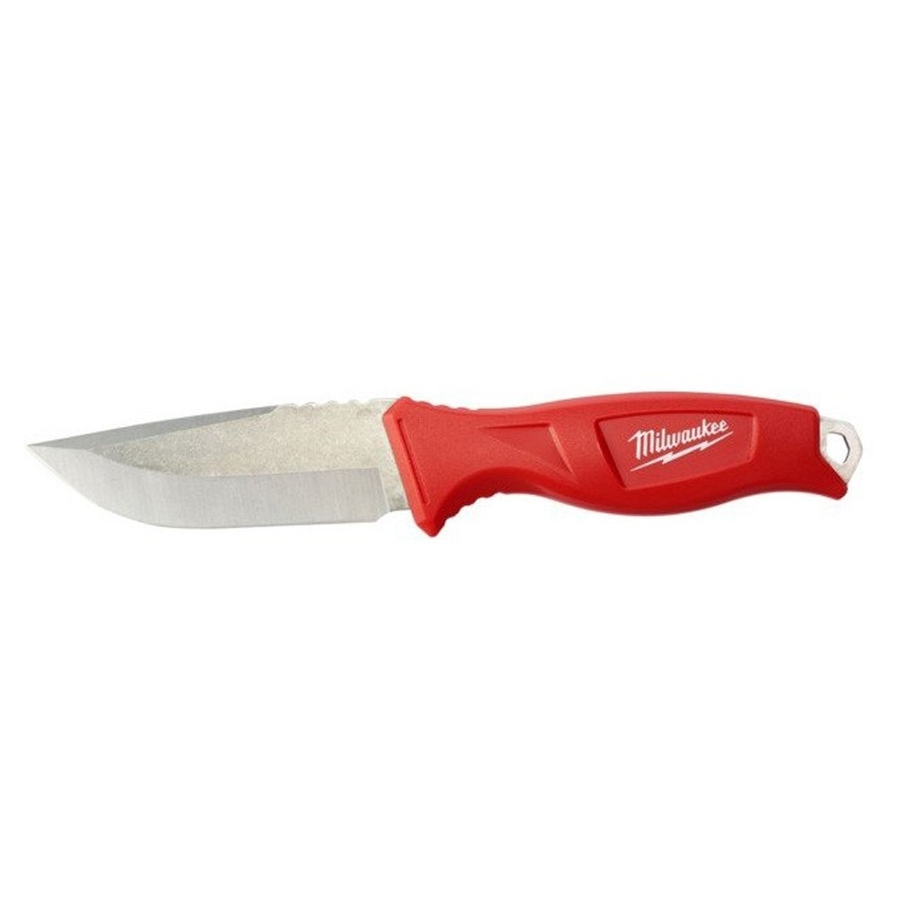 MILWAUKEE 101 mm kniv med fast blad og støbt skede 48221926
