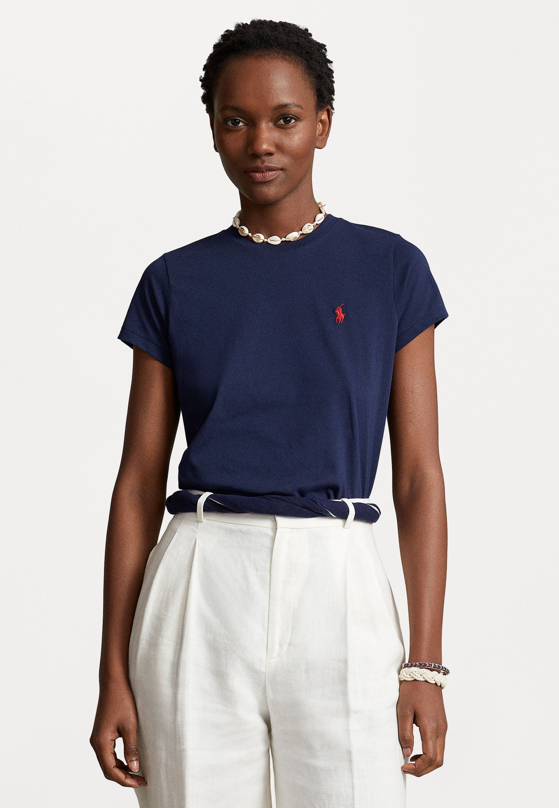 LOGO NECK NECK NECK TEE - T-paita - navyPolo Ralph Lauren