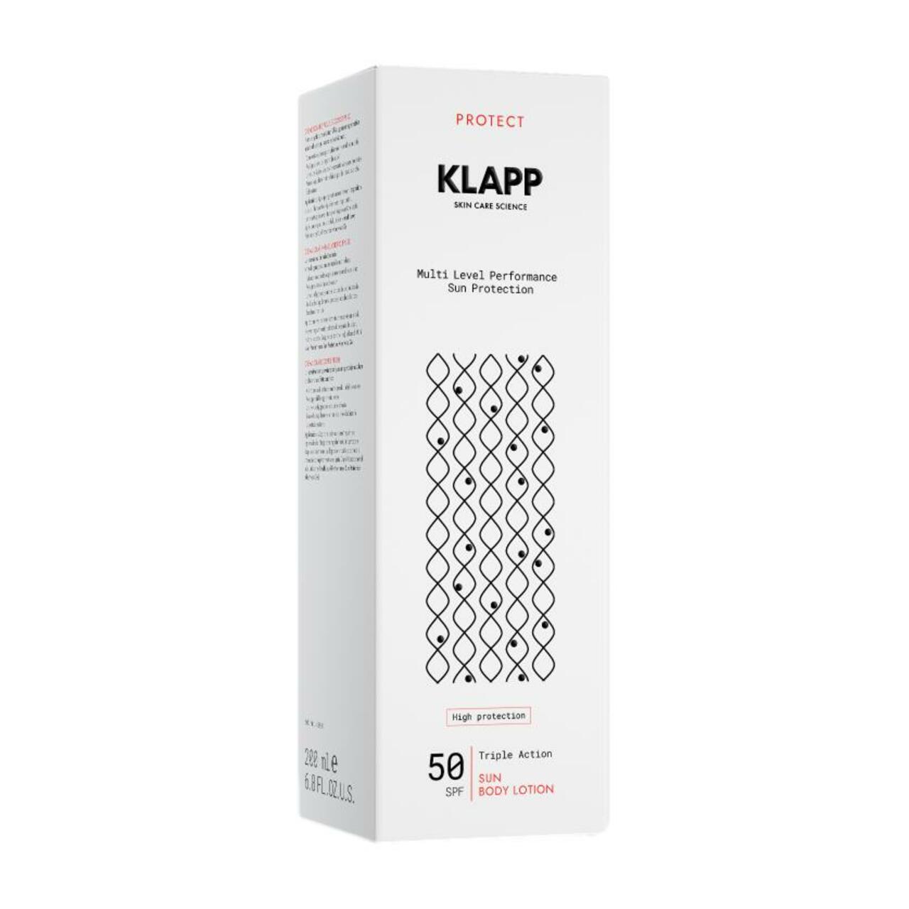 Klapp Multi Level Performance Sun Protection Triple Action Sun Body Lotion 50 Spf