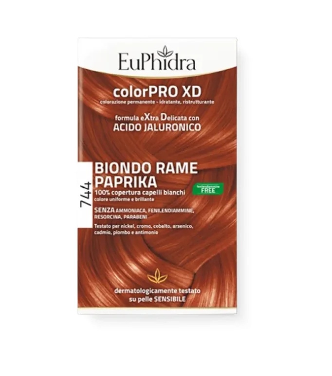 EUPHIDRA plaukų dažai EuPhirda Colorpro XD 744 Pipirinė vario blondinė