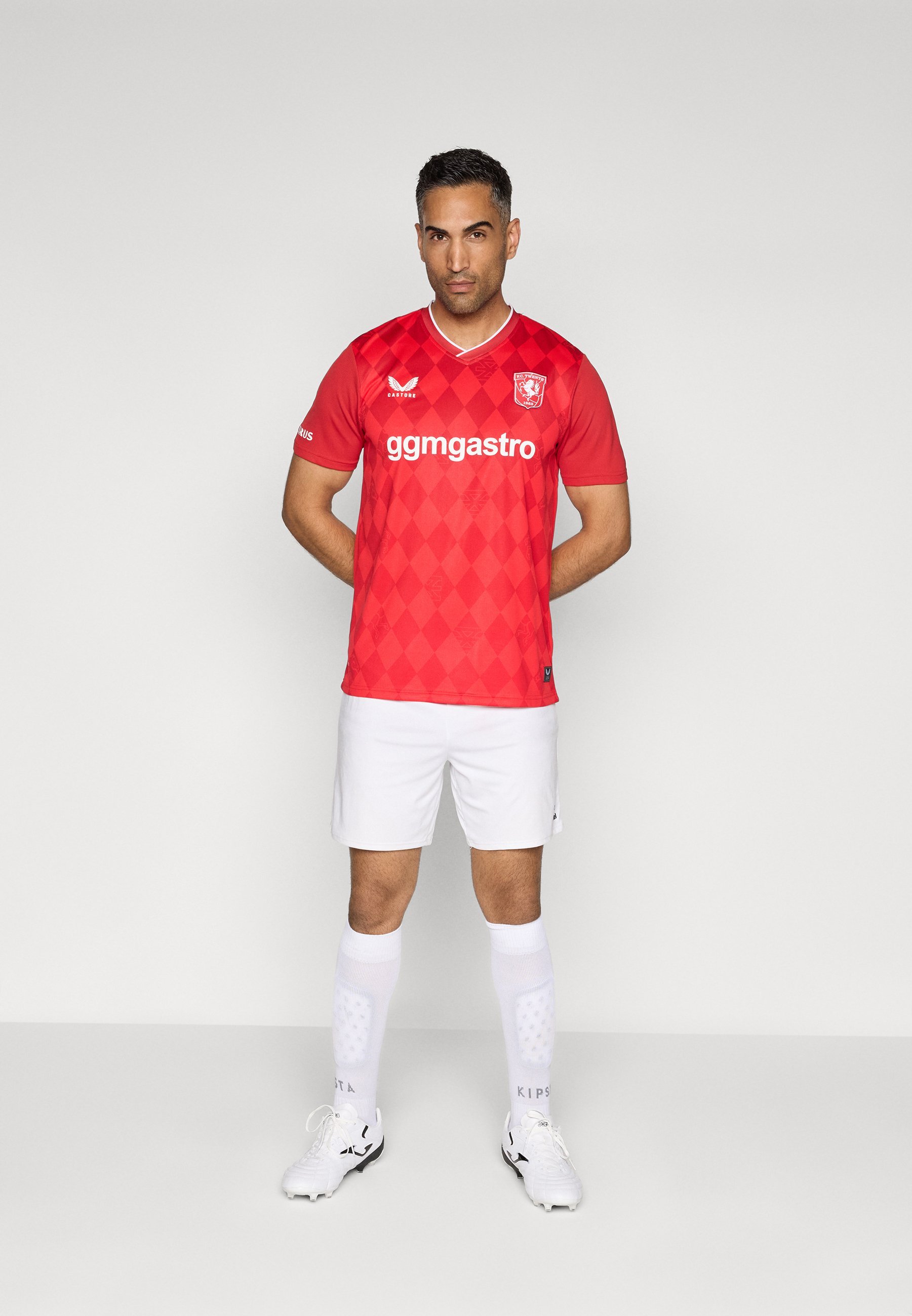 Maillot domicile manches courtes Castore FC TWENTE - Vêtements du club - rouge tomate/ruban