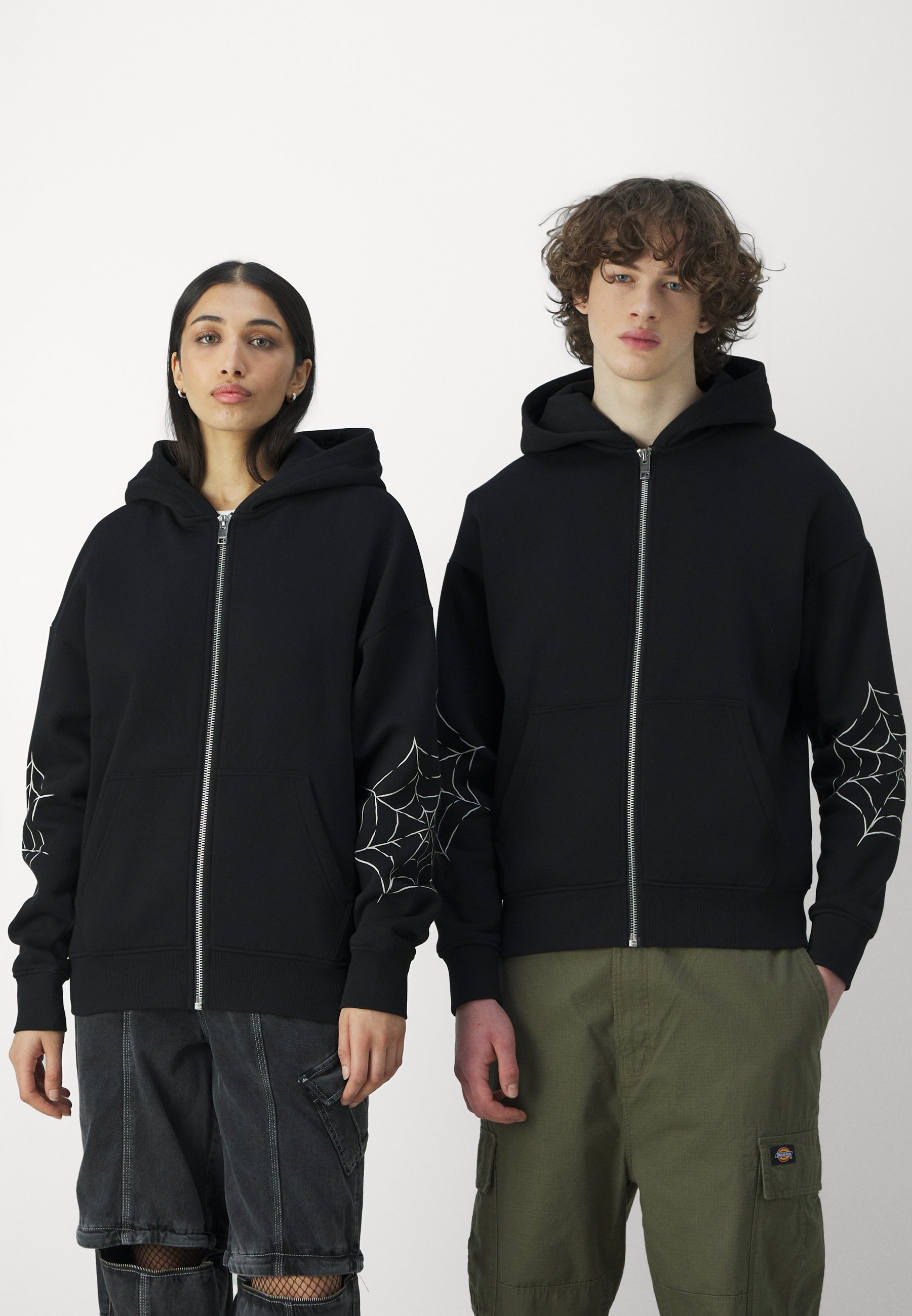 Sweat à capuche zippé unisexe Jack & Jones JORWEB - Noir