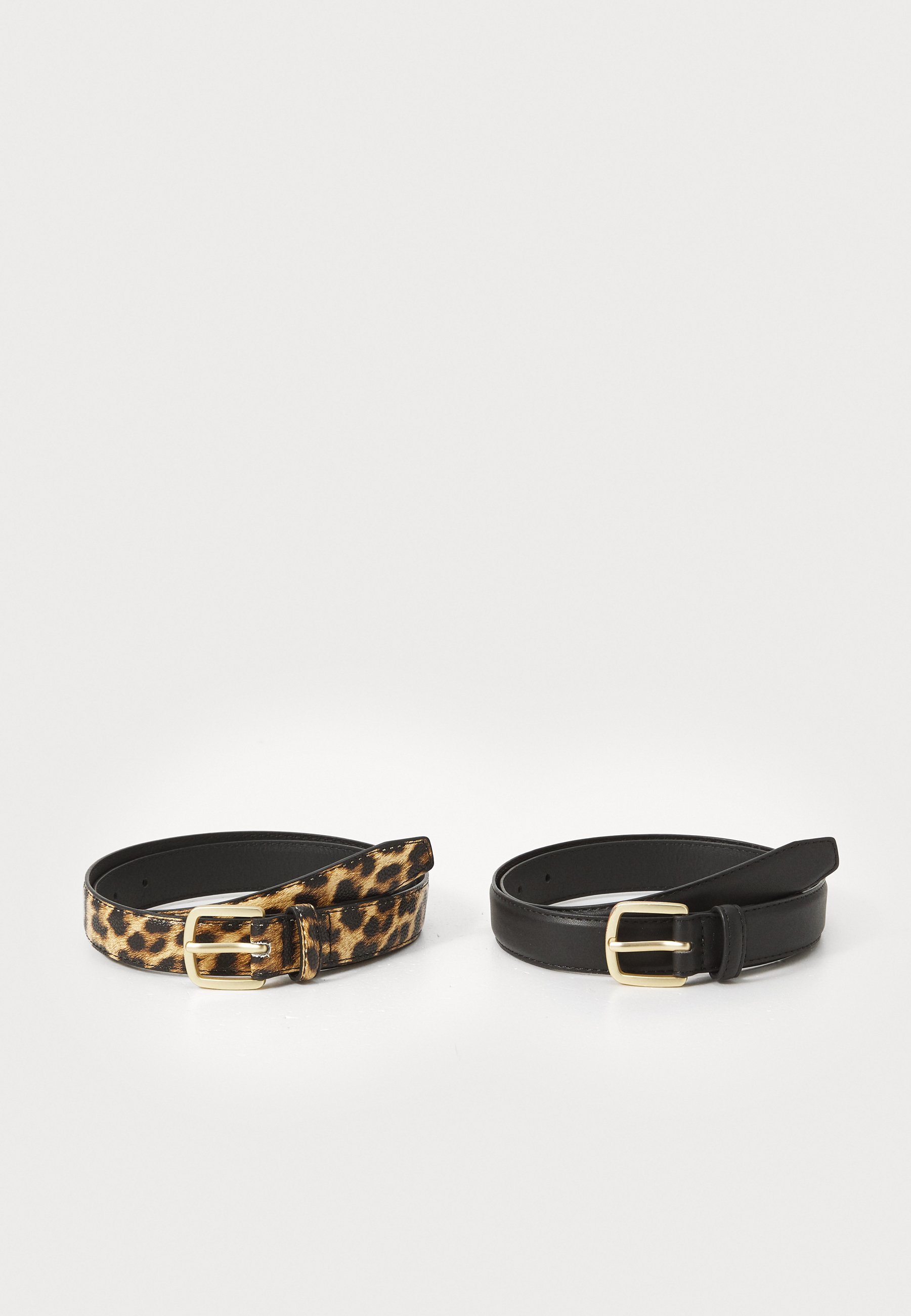PCOLINE JEANS RIEM 2-PACK - Riem - zwart