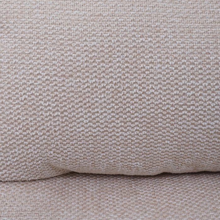 MCW-G66 swivel dining chair in cream fabric/textile with armrests