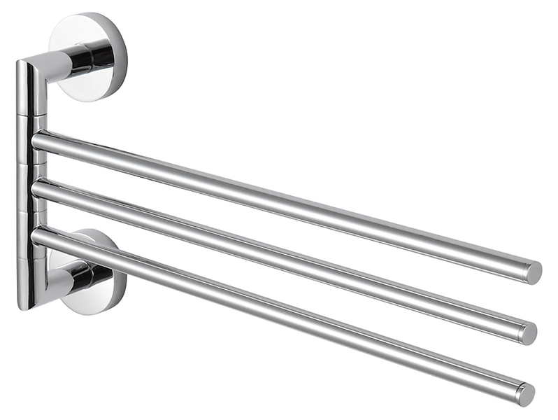 Wieszak na ręcznik trójramienny ruchomy chrom Stella Classic