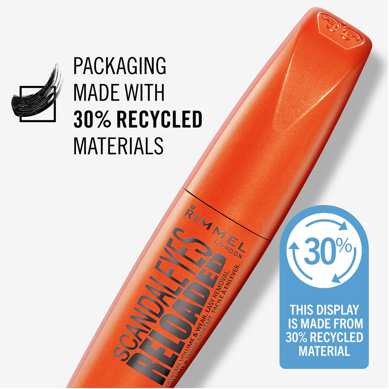 Máscara Rimmel ScandalEyes Reloaded para cílios com volume máximo