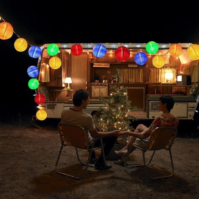 Luci a stringa solari da esterno ZGEER - 20 LED - Multicolore - Impermeabili - 12 ore di autonomia della batteria