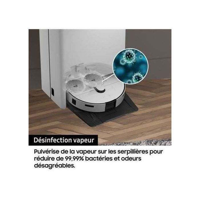 Robot aspirador y fregona Samsung Jet Bot Combo VR7MD96B14G - Desinfección a vapor - Detección de objetos y obstáculos