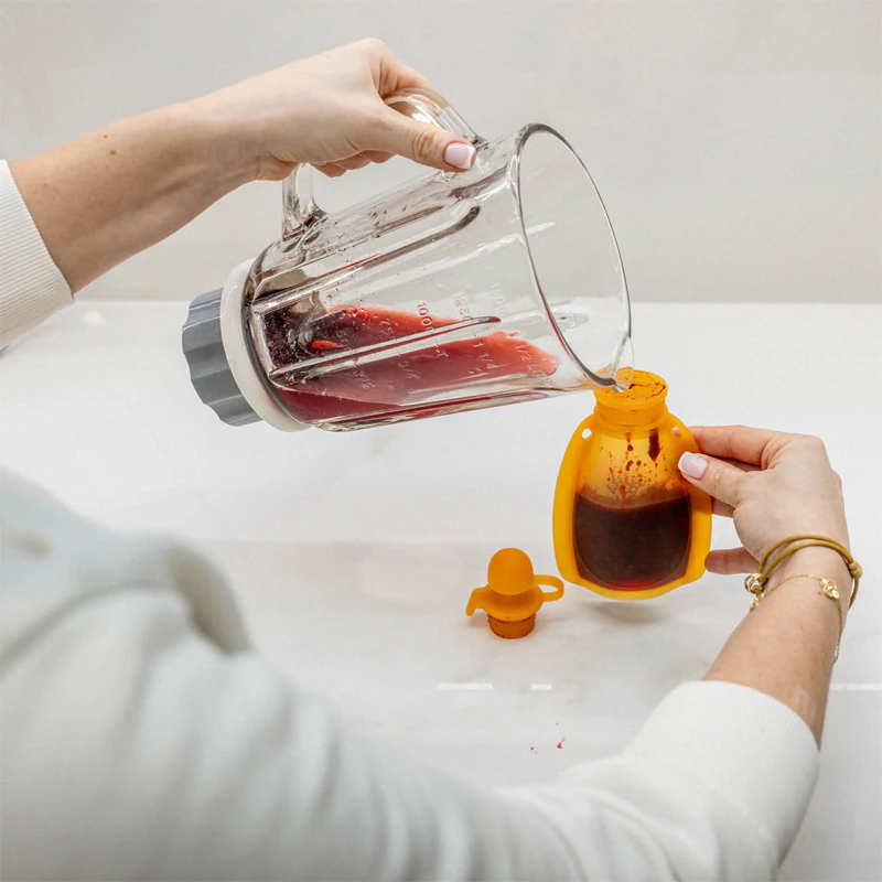Bolsa de silicone recarregável para alimentos de bebê Zopa