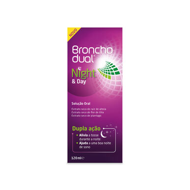 Bronchodual Night & Day geriamasis tirpalas nuo kosulio, 120 ml