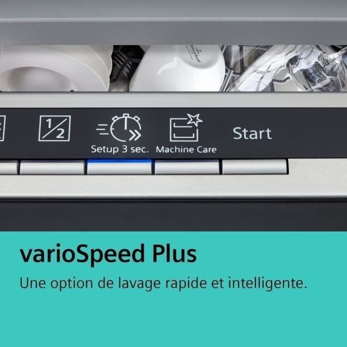 Lave-vaisselle tout encastrable SIEMENS SN63HX10VF iQ300 - 14 couverts - 46 dB - tiroir à couverts - 6 programmes