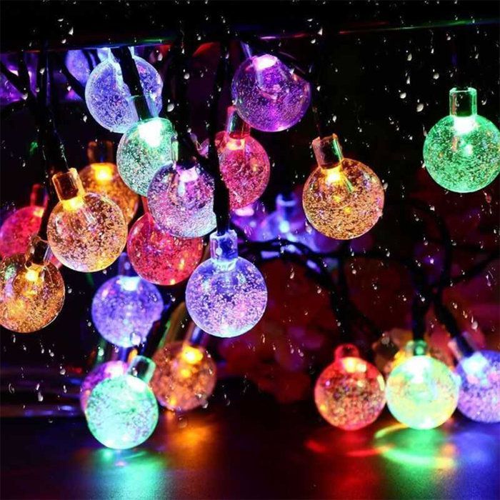 Guirnalda de luces solares para exteriores - LUMISKY - FESTY COLOR - 20 bombillas LED - Multicolor - 5,8 m
