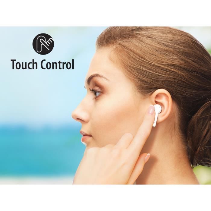 TOSHIBA RZE-BT750EPNZ - Cuffie in-ear Bluetooth True Wireless - Abbinamento automatico - Custodia di ricarica (Qi) - Marmo