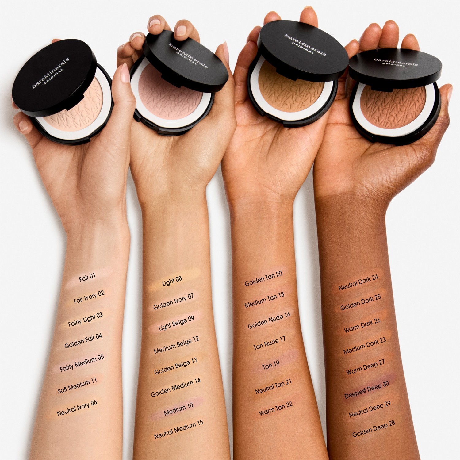 bareMinerals Foundation Original presuotos pudros makiažo pagrindas mineralinis SPF 15 - 8 g