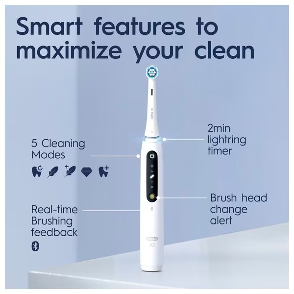 Električna zobna ščetka Oral-B iO 5 Quite White<br>bela