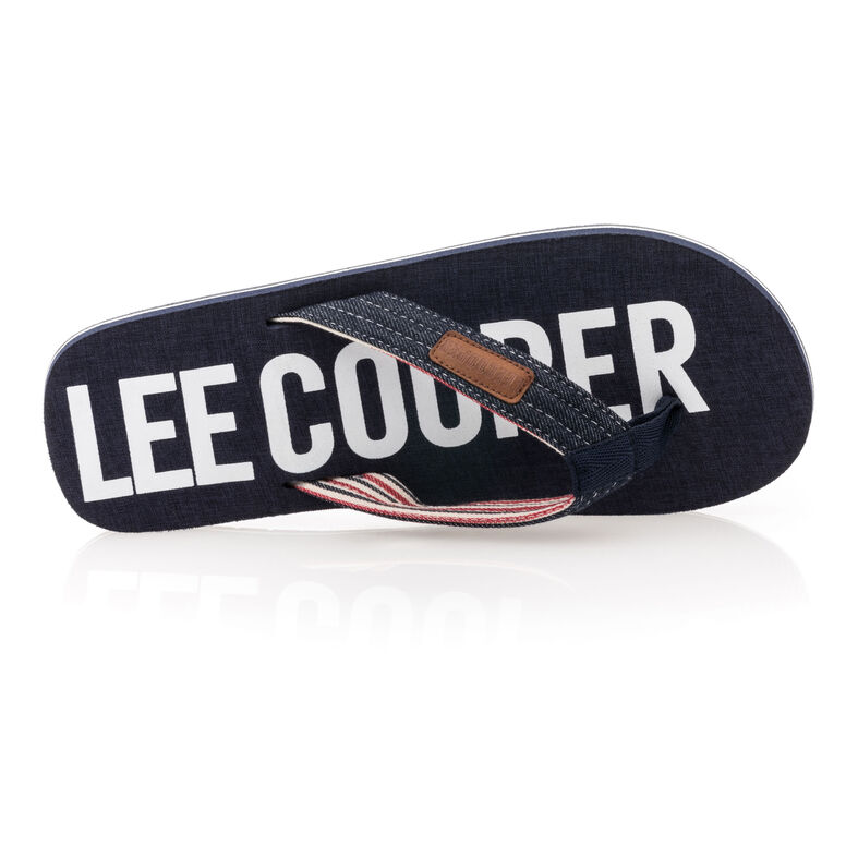 Férfi kék flip-flop papucsok / tanga szandálok