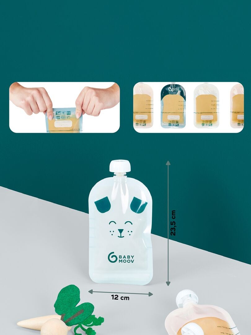 Juego de 20 botellas de agua reutilizables 'Badabulle' - multicolor