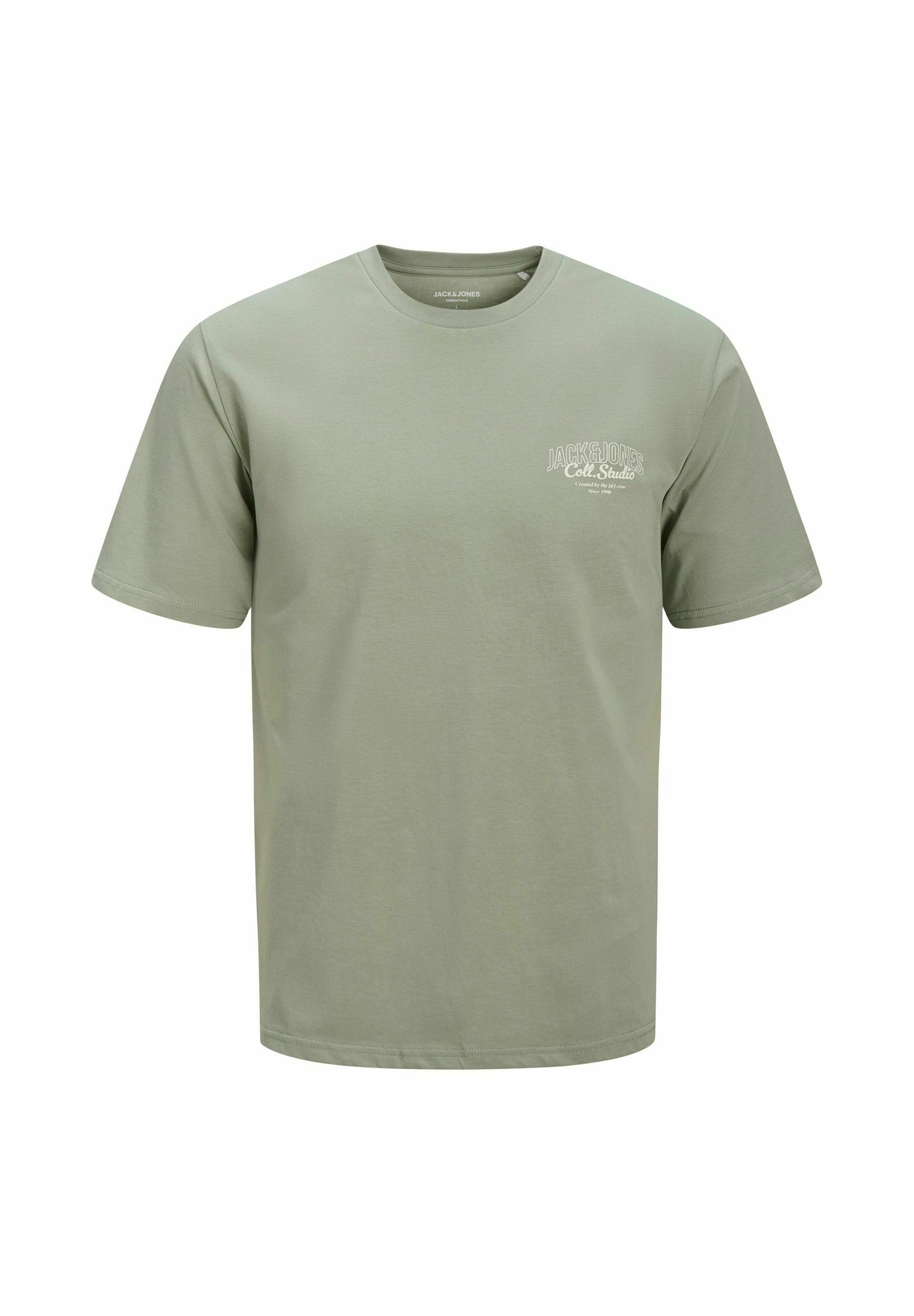 Jack & Jones PAK VAN 5 - T-shirt met print - antiek wit