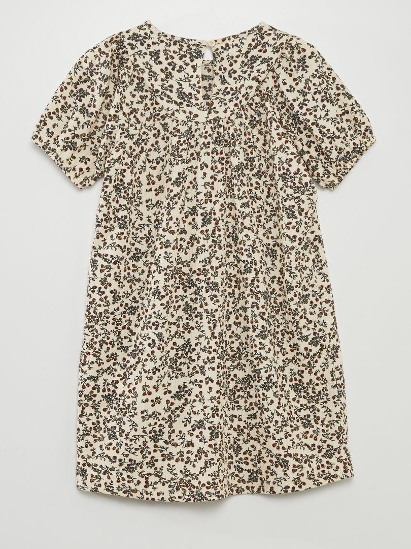 Vestido com saia rodada - BRANCO