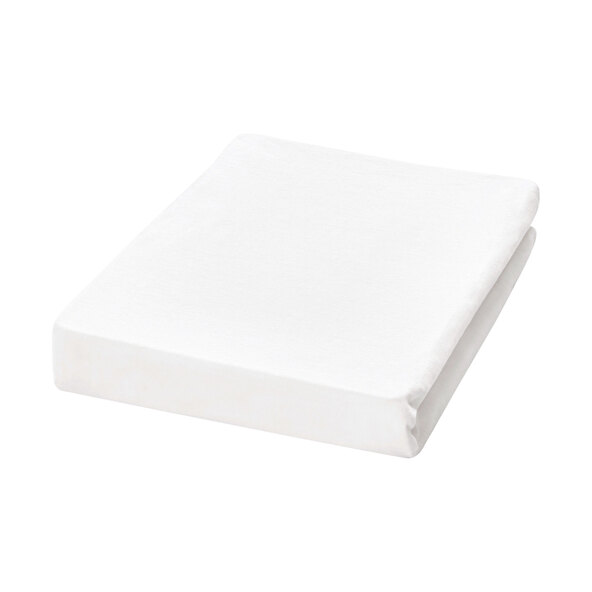 Supersoft fitted sheets up to 25 cm high, 90-100 x 200-220 cm, white