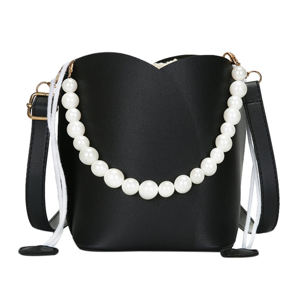 Sacs seau à cordon coulissant, sacs bandoulière décontractés en cuir PU, couleur unie, sacs à main tendance pour femmes, sacs fourre-tout, pochettes