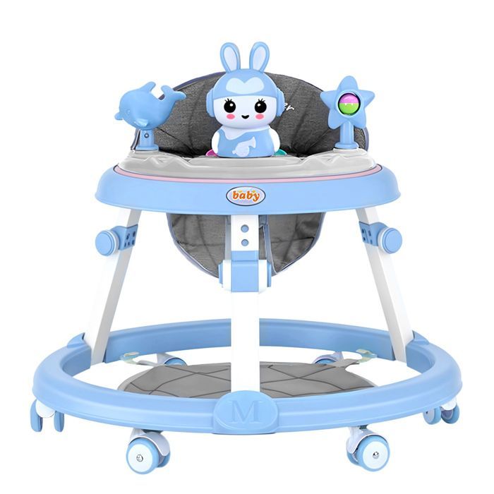 Andador Musical para Bebê - CREMLANK - 6 a 18 meses - Ajuste de almofada em 5 níveis - 20x52cm - Plástico