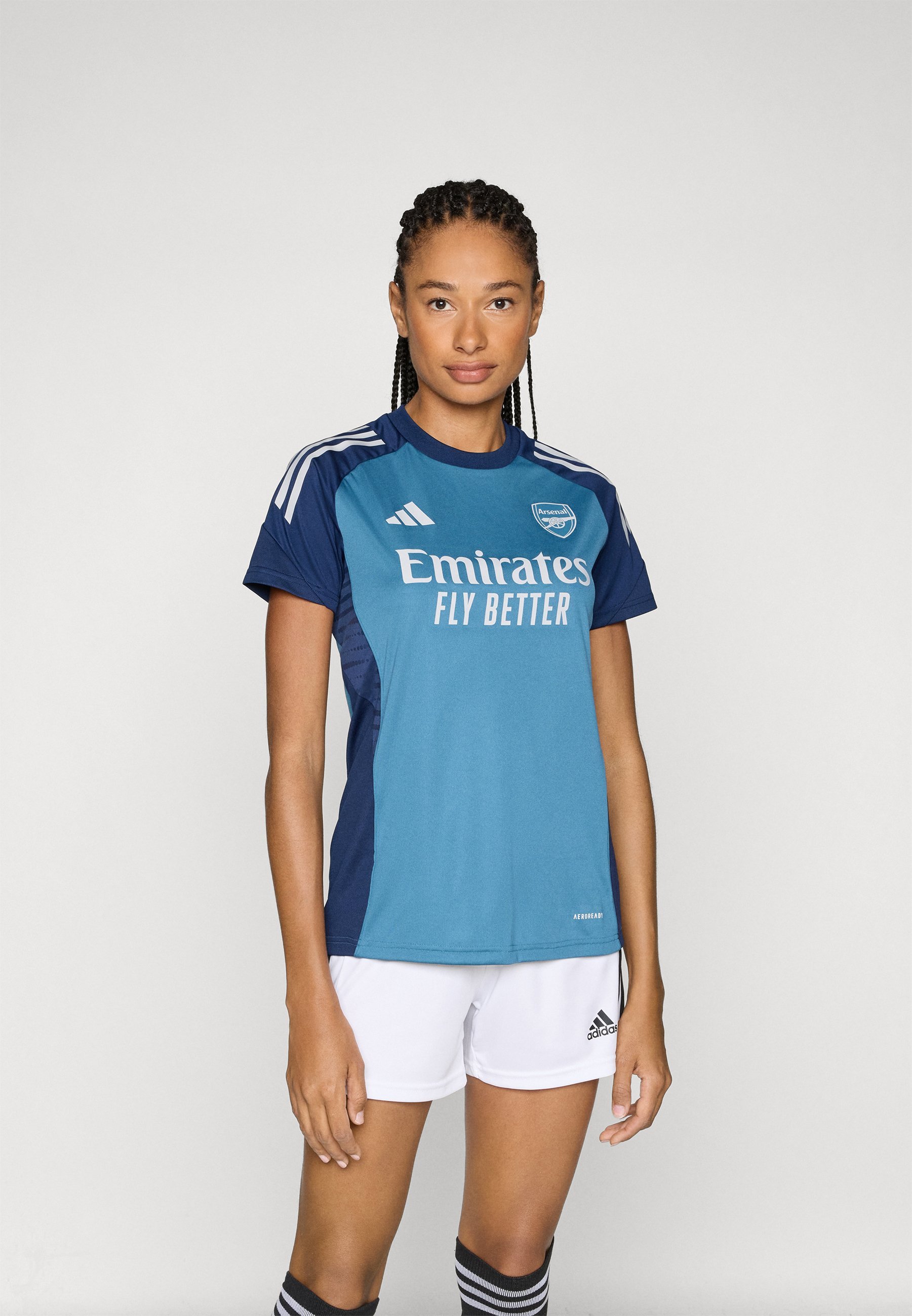 adidas Performance ARSENAL FC TRAINING TEE - Voetbalshirt - witblauw/nachtblauw