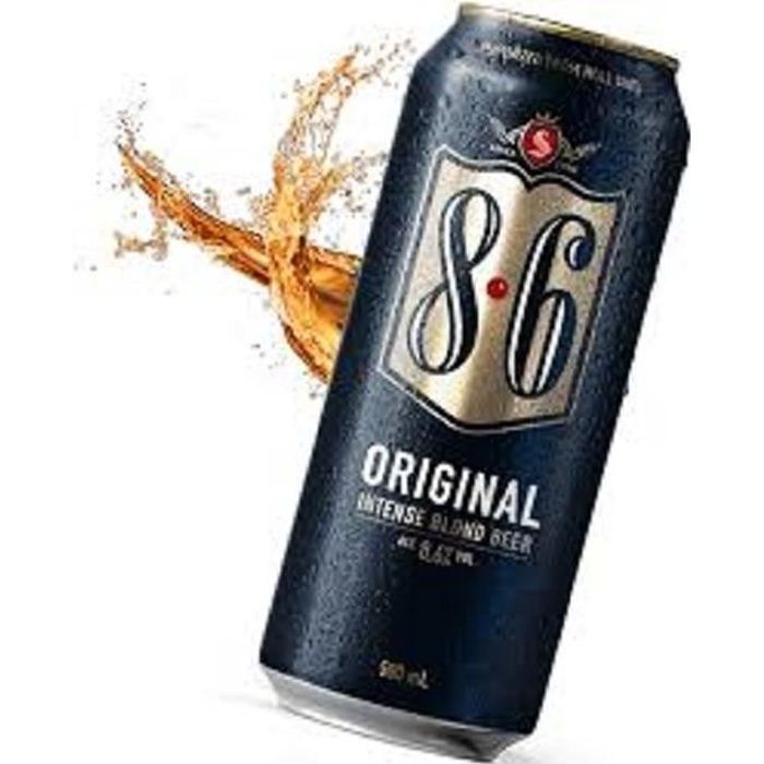 Cerveza rubia original 8.6 50cl x24