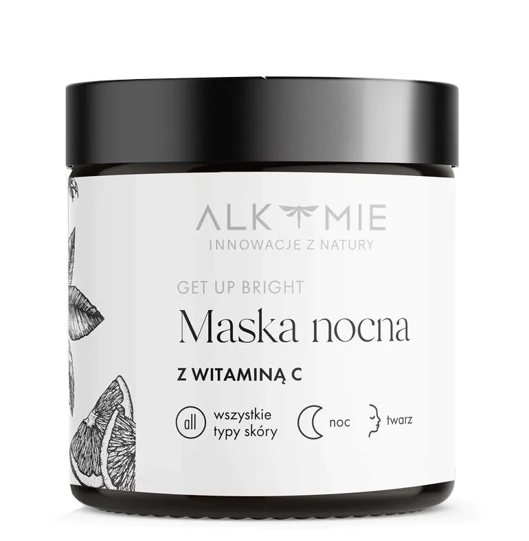 Alkmie Get Up Bright - Maska nocna z witaminą C 60ml