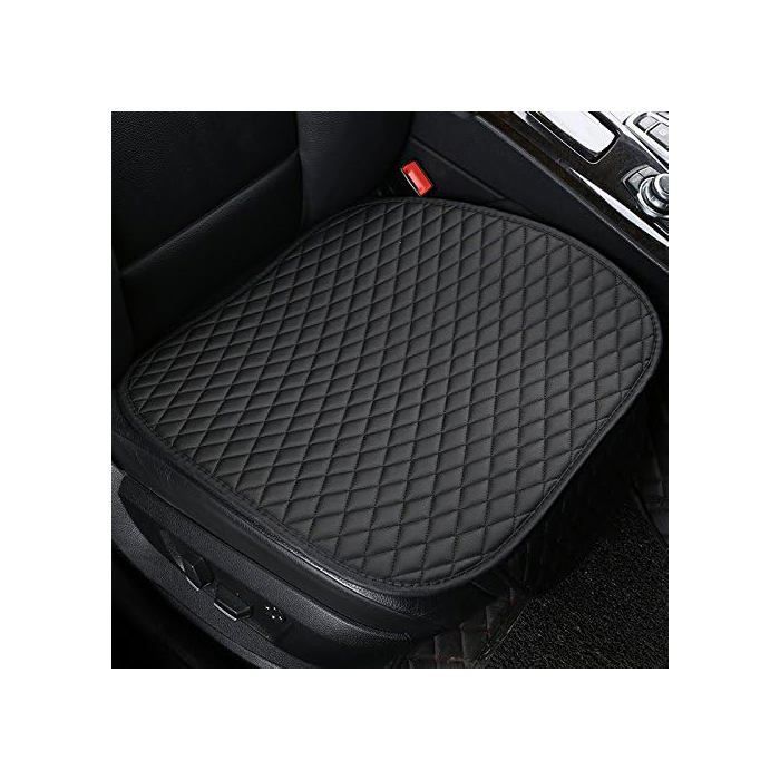 Funda para asiento de coche - PZCC - Universal - Piel sintética - Paquete de 2 - Negra