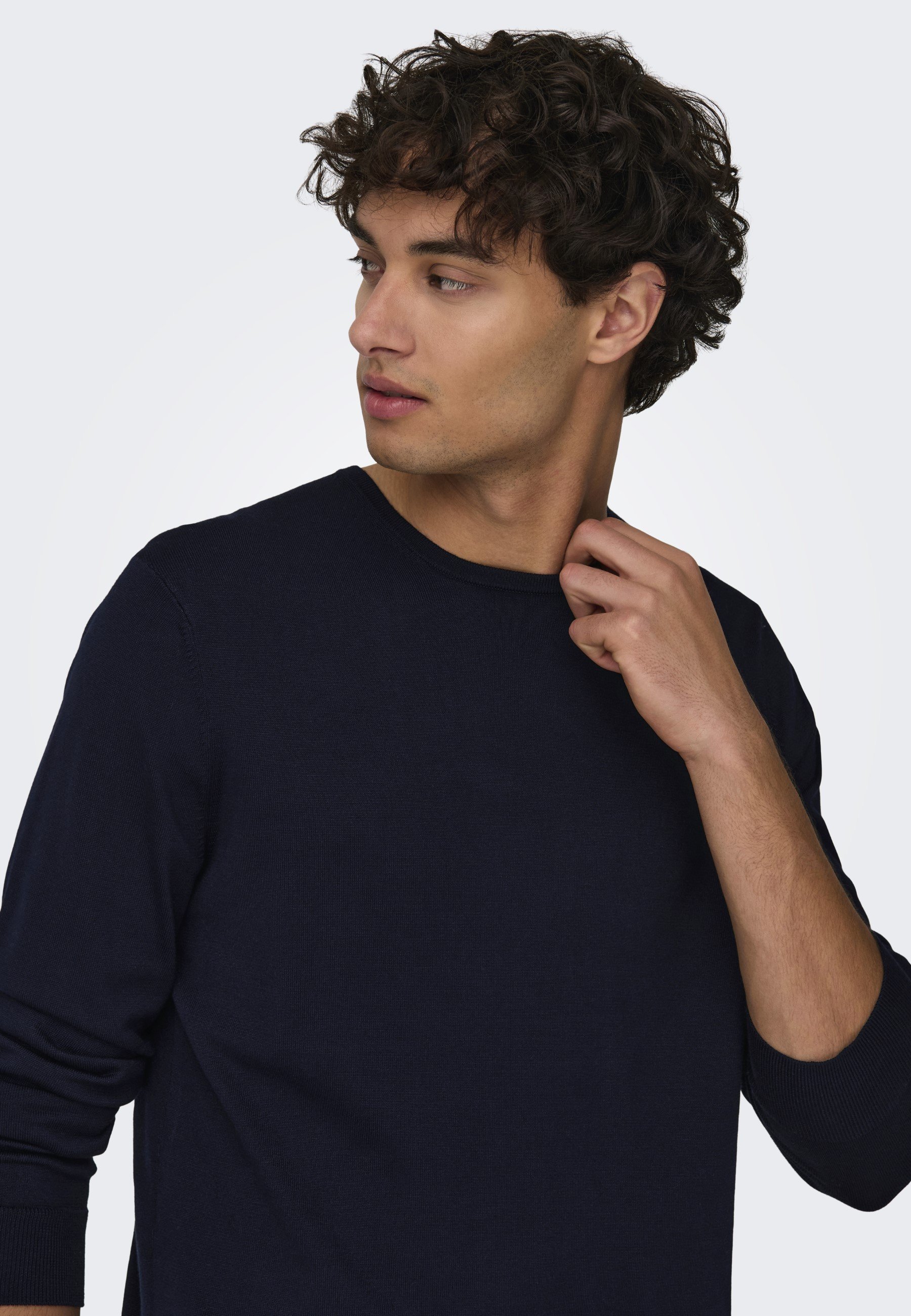 Only & Sons ONSWYLER LIFE CREW - Trui - zwart