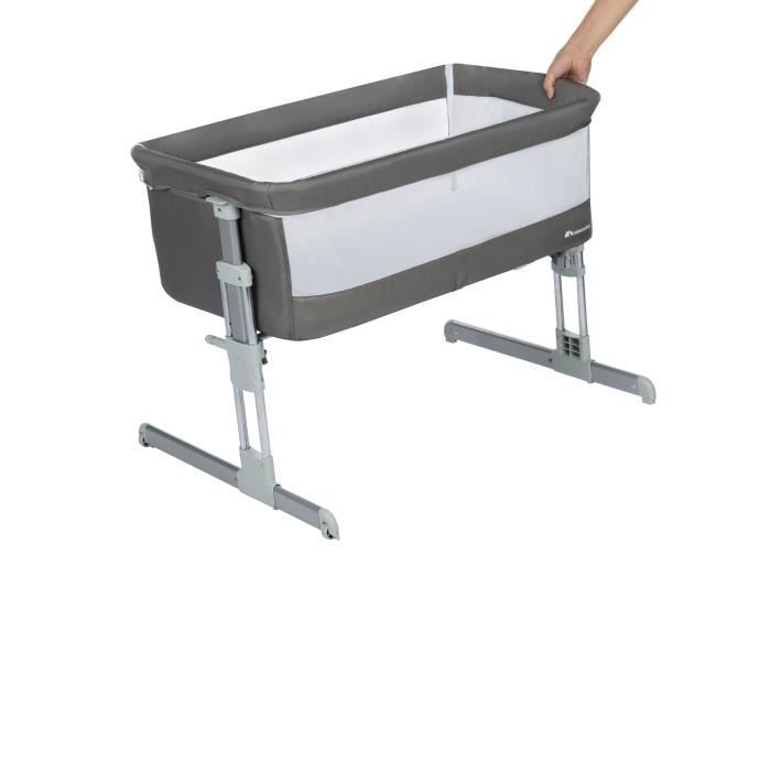 BEBECONFORT CALIDOO lit cododo, berceau bébé, lit bébé, de la naissance jusqu'à 9 kg, Tinted gray