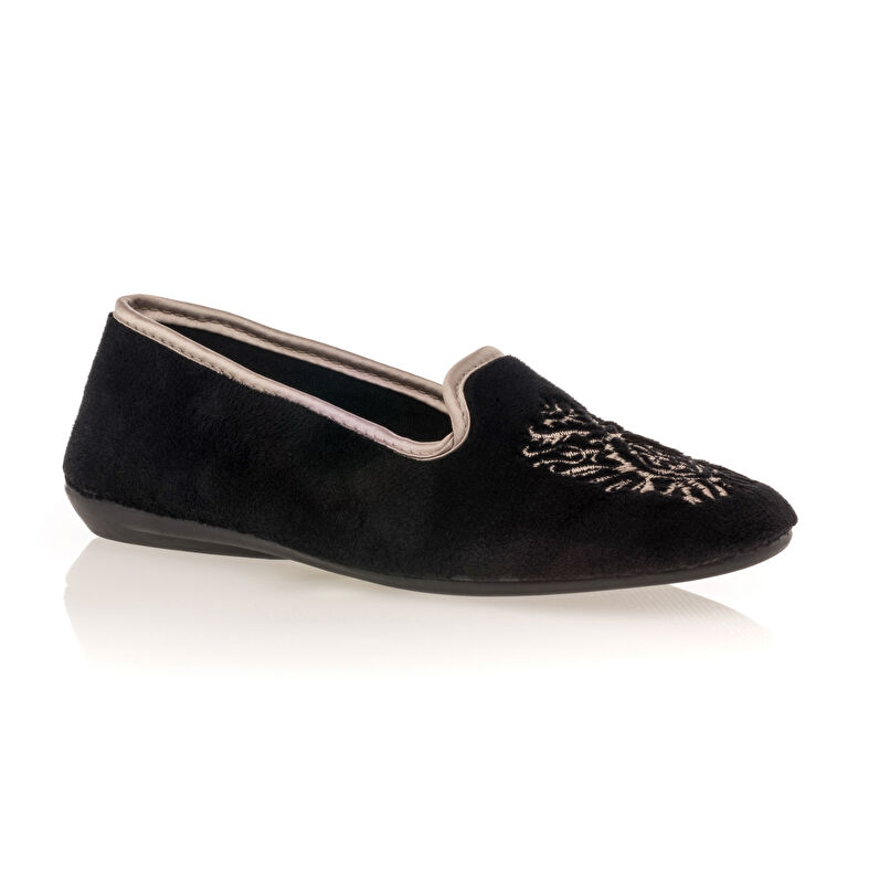 Women's Black Slippers