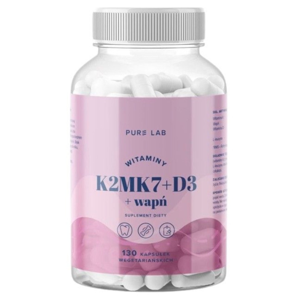 Pure Lab Witaminy K2MK7+D3+Wapń