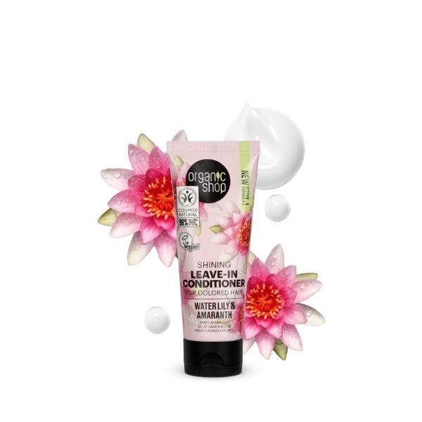 Organic Shop Shining Leave-In -hoitoaine värjätyille hiuksille 75ml