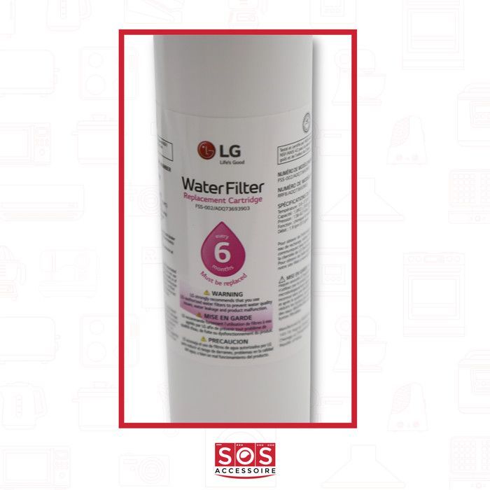Filtre Eau Compatible Réfrigérateur LG, Peut Remplacer Pièces 5231JA2012A, 5231JA2010A, K32010CB